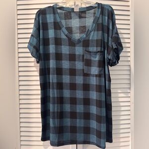 Sew in Love Plaid Pocket Tee